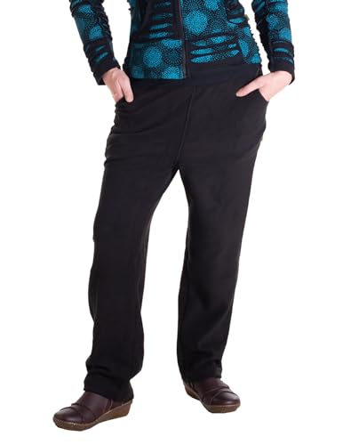 Vishes - Alternative Bekleidung - Warme Damen Hose Winterhose Haremshose ECO Fleecehose Thermohose schwarz 46 von Vishes