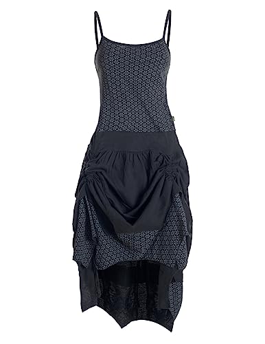 Vishes - Alternative Bekleidung - verstellbares Langes kurzes Sommerkleid Damen Kleider Sommer lang schwarz 34 von Vishes