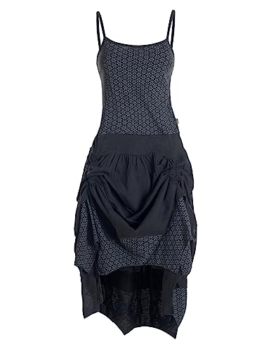 Vishes - Alternative Bekleidung - verstellbares Langes kurzes Sommerkleid Damen Kleider Sommer lang schwarz 40 von Vishes