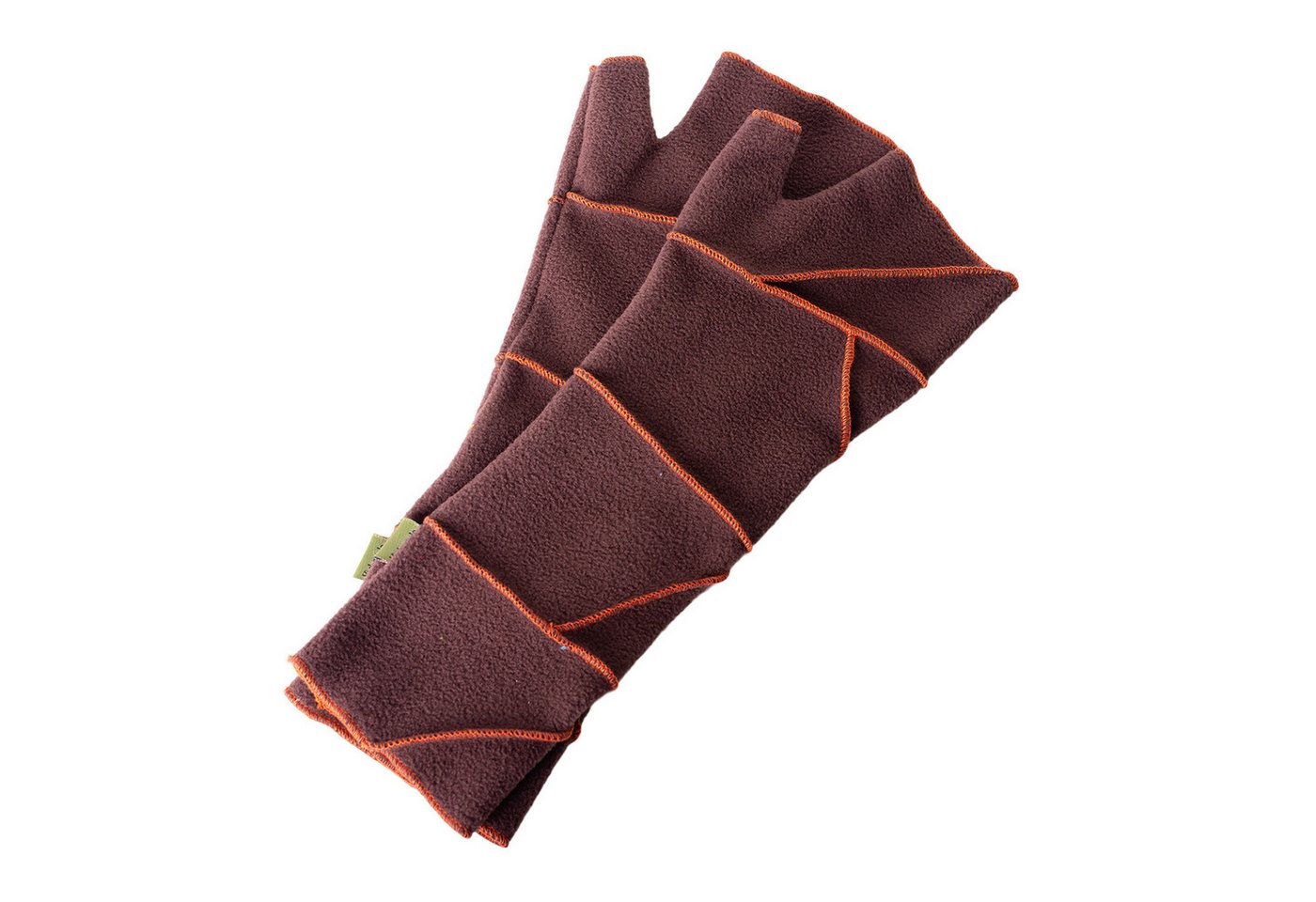 Vishes Armstulpen Warme Patchwork Fleece Handstulpen mit farblich abgesetzten Nähten Alternative Bekleidung, Ethno, Hippie, Retro Style von Vishes