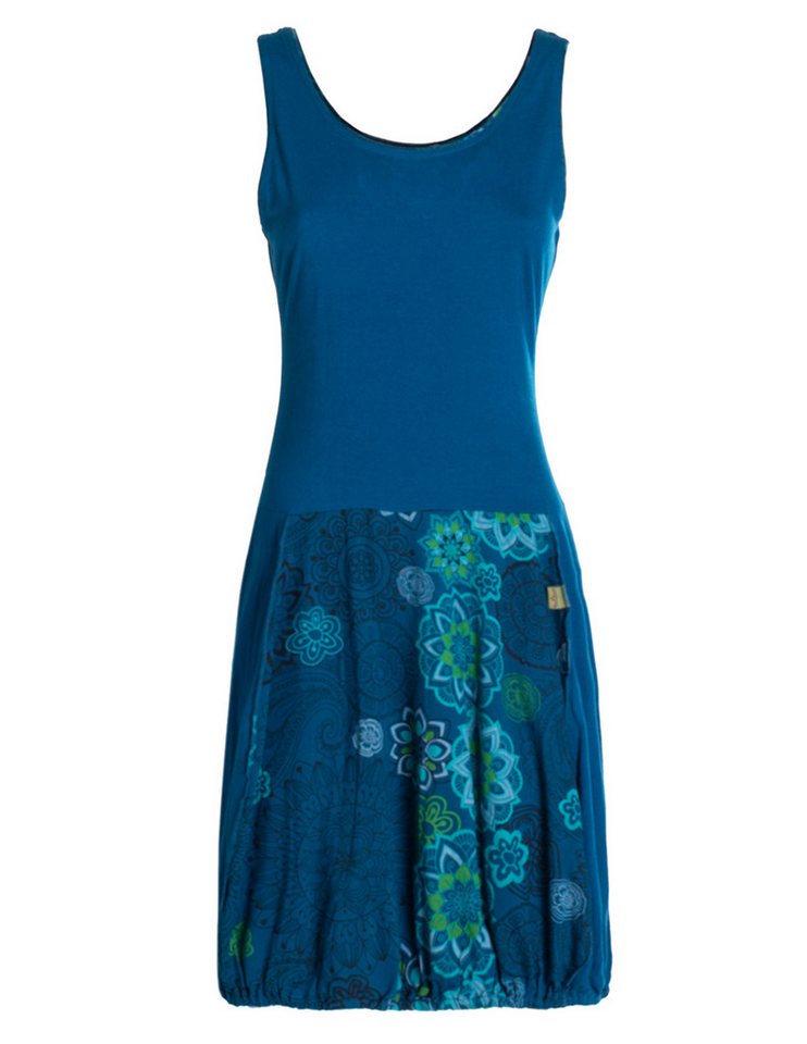 Vishes Ballonkleid Damen Kleid Baumwolle geblümt Ballonkleid ärmellos Alternative Bekleidung, Ethno, Hippie, Retro Style von Vishes