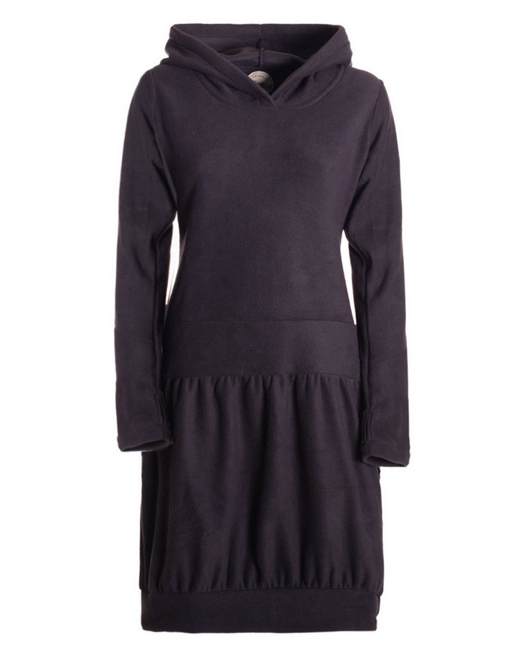 Vishes Ballonkleid Warmes Winterkleid aus Fleece mit Kapuze im Ballonstyle Alternative Bekleidung, Ethno, Hippie, Retro Style von Vishes