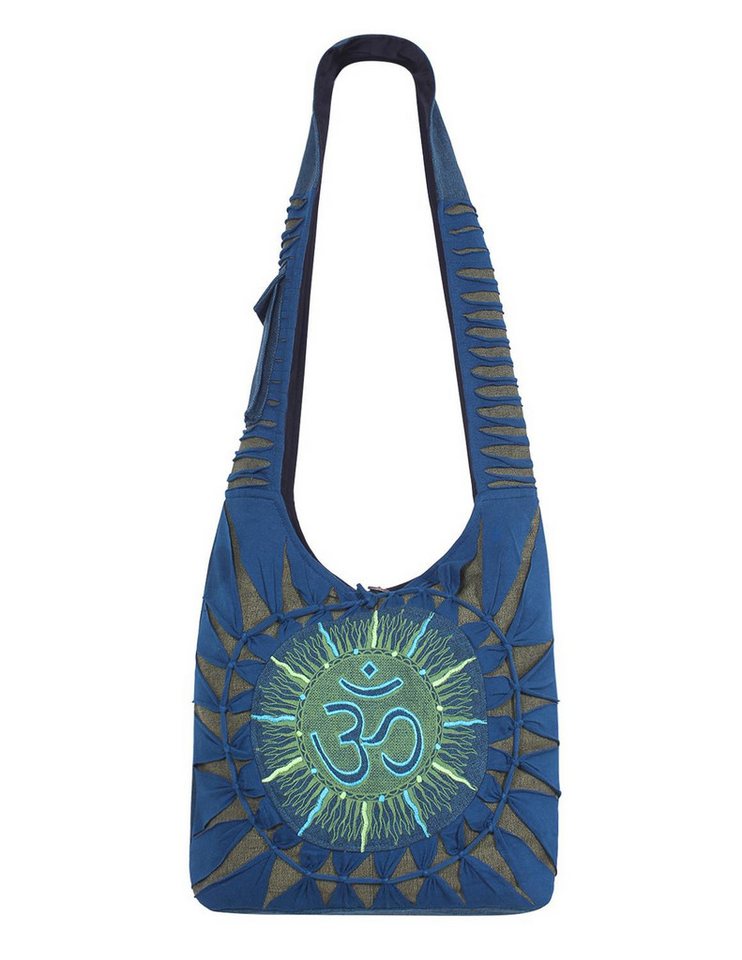 Vishes Beuteltasche Damen Beuteltasche Umhängetasche Stoff Schultertasche Om Cutwork, Alternative Bekleidung, Ethno, Hippie, Retro Style von Vishes