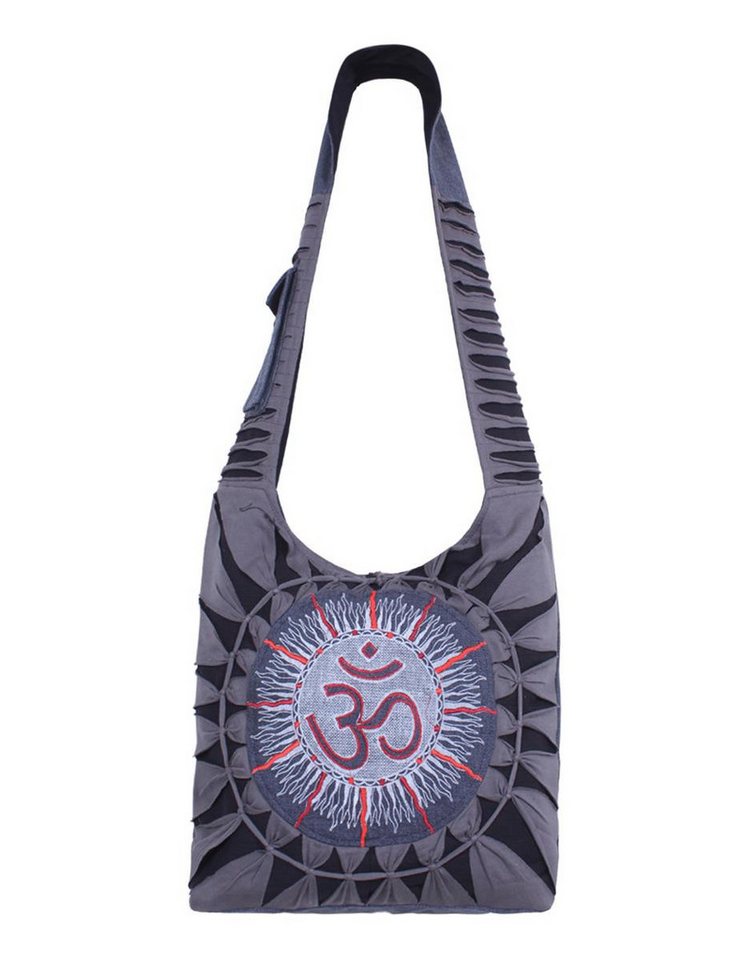 Vishes Beuteltasche Damen Beuteltasche Umhängetasche Stoff Schultertasche Om Cutwork, Alternative Bekleidung, Ethno, Hippie, Retro Style von Vishes