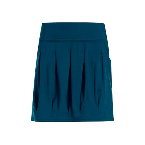 Vishes Damen Faltenrock in Türkis I Größe 4XL (46) I 100% Baumwolle I Bequem & modisch für Alltag & Freizeit I Für warme & kalte Monate I Nachhaltige Alternative Bekleidung von Vishes