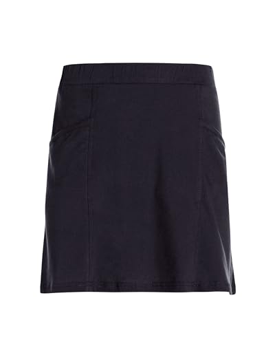 Vishes Damen-Minirock in Schwarz I Größe 3XL (44) I Bequem & modisch für Alltag & Freizeit I Handgefertigt aus 100% Baumwolle I Für warme & kalte Monate I Nachhaltige Alternative Bekleidung von Vishes