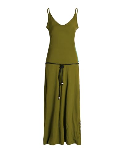 Vishes Damen Sommerkleid mit Trägern in Orange I Größe M (36) I Handgefertigt aus 100% Baumwolle I Stylisches Sommerkleid für Freizeit & Alltag I Nachhaltige Alternative Bekleidung von Vishes