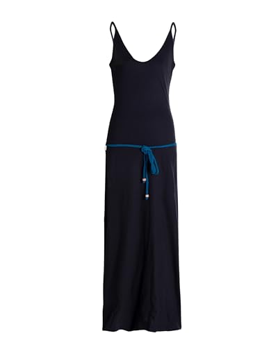 Vishes Damen Sommerkleid mit Trägern in Schwarz I Größe L (38) I Handgefertigt aus 100% Baumwolle I Stylisches Sommerkleid für Freizeit & Alltag I Nachhaltige Alternative Bekleidung von Vishes