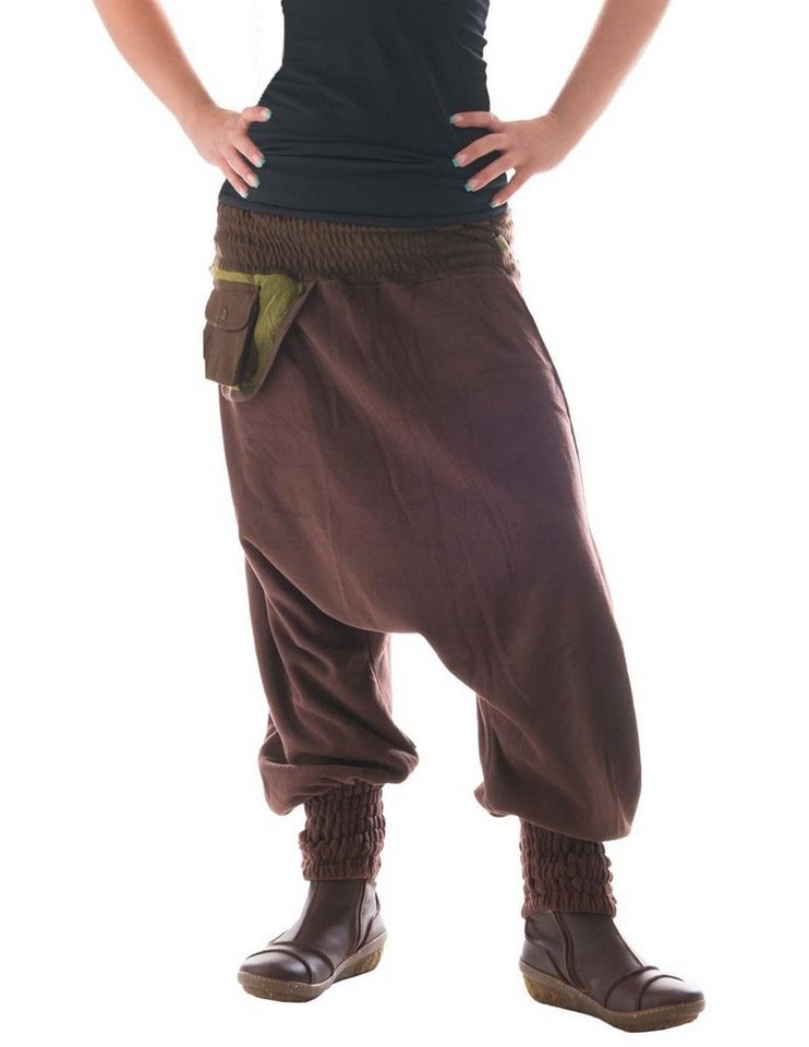 Vishes Fleecehose Thermo Haremshose aus Fleece mit weichem Bund Pumphose, Pluderhose von Vishes