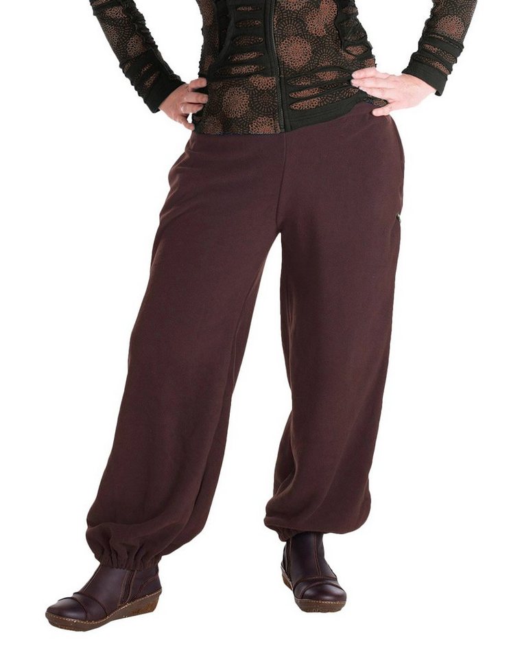 Vishes Fleecehose Warme Damen Hose Winterhose Haremshose Fleecehose Thermohose Pluderhose, Goa Style von Vishes