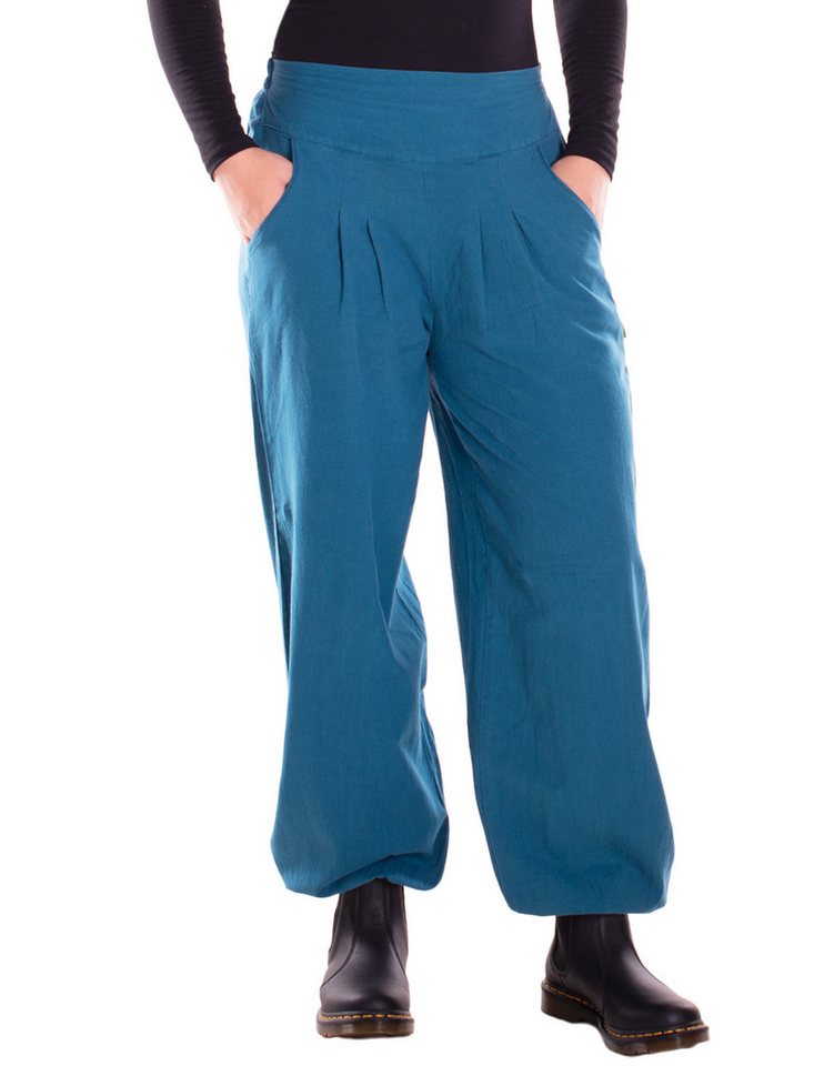 Vishes Haremshose Lange Damen Sommerhose Haremshose Schlupfhose einfarbig Dehnbund Alternative Bekleidung, Ethno, Hippie, Retro Style von Vishes