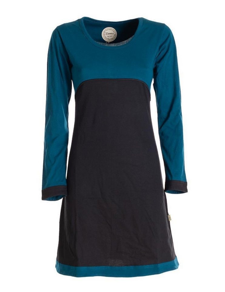 Vishes Jerseykleid Langarm Damen Kleid Longshirt Jerseykleid Bio-Baumwolle GOTS Hippie, Goa, Boho Elfen Style von Vishes