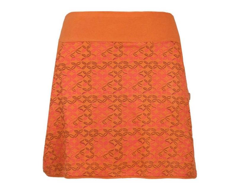 Vishes Jerseyrock Kurzer Damen Baumwoll-Rock mit Facetten Bedruckt mit Taschen Retro, Goa, Hippie Style Vishes Jerseyrock Kurzer Damen Baumwoll-Rock mit Facetten Bedruckt mit Taschen Retro, Goa, Hippie Style von Vishes