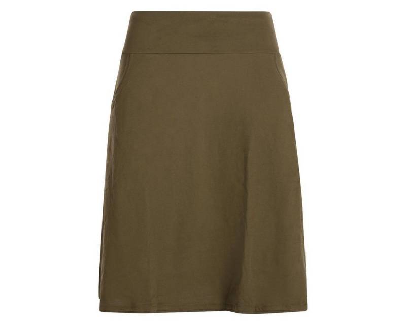 Vishes Jerseyrock Rock Damen Knielang Bio Baumwolle Breiter Bund Jersey Röcke Basic Hippie, Retro Style von Vishes