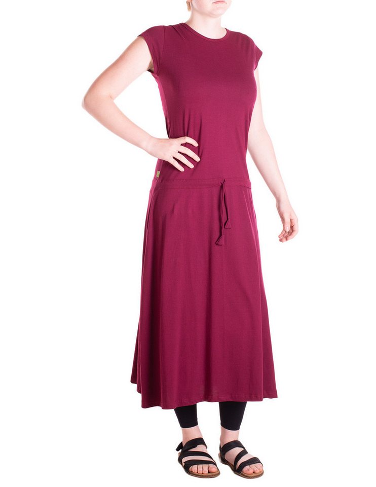 Vishes Maxikleid Langes einfaches Basis Sommerkleid aus Jersey mit Tunnelzug Alternative Bekleidung, Ethno, Hippie, Retro Style von Vishes