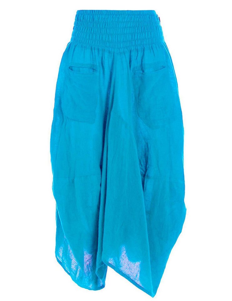 Vishes Maxirock Knöchel-Langer Luftiger Damen Sommer-Rock Einfarbig Sommerröcke Goa, Hippie, Boho Style von Vishes