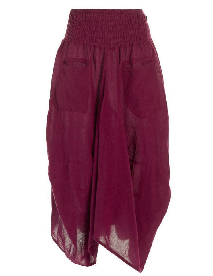 Vishes Maxirock Knöchel-Langer Luftiger Damen Sommer-Rock Einfarbig Sommerröcke Goa, Hippie, Boho Style von Vishes