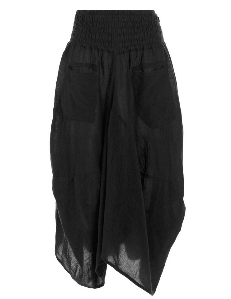 Vishes Maxirock Knöchel-Langer Luftiger Damen Sommer-Rock Einfarbig Sommerröcke Goa, Hippie, Boho Style von Vishes