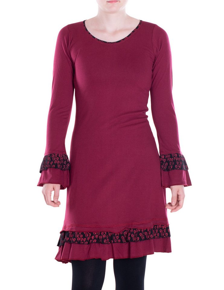 Vishes Midikleid Damen knielang Kleid Baumwolle Blumen-Muster Lagenlook-Design Rüschen Alternative Bekleidung, Ethno, Hippie, Retro Style Vishes Midikleid Damen knielang Kleid Baumwolle Blumen-Muster Lagenlook-Design Rüschen Alternative Bekleidung, Ethno, Hippie, Retro Style von Vishes