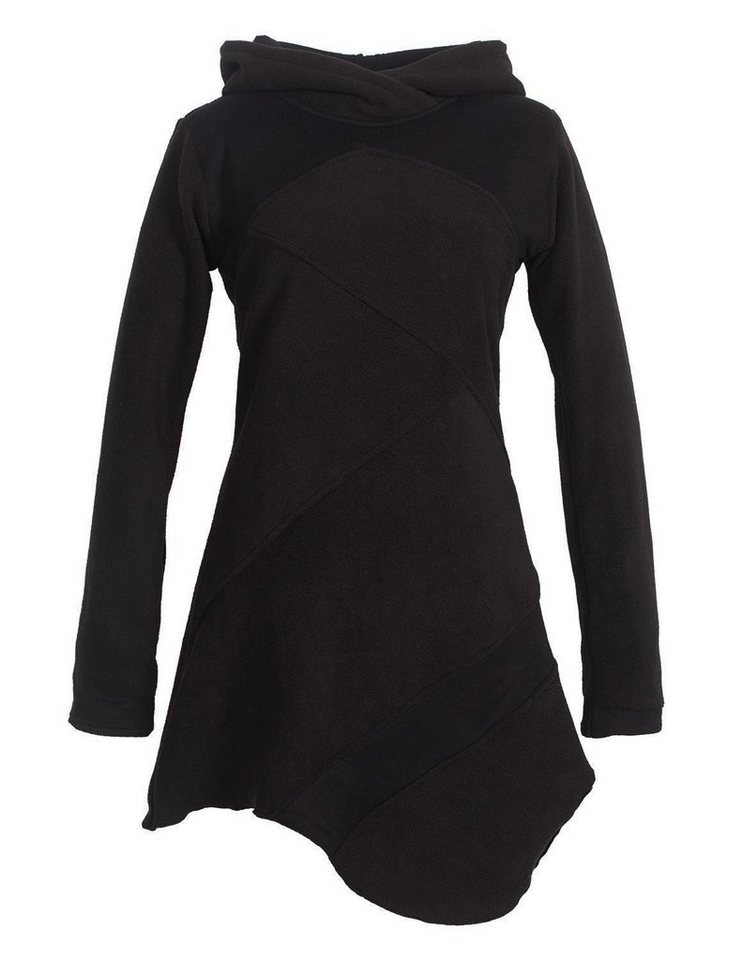 Vishes Minikleid Asymmetrisches Patchwork Kleid - Recycling-Fleece Hippie, Goa, Ethno, Elfen Style von Vishes