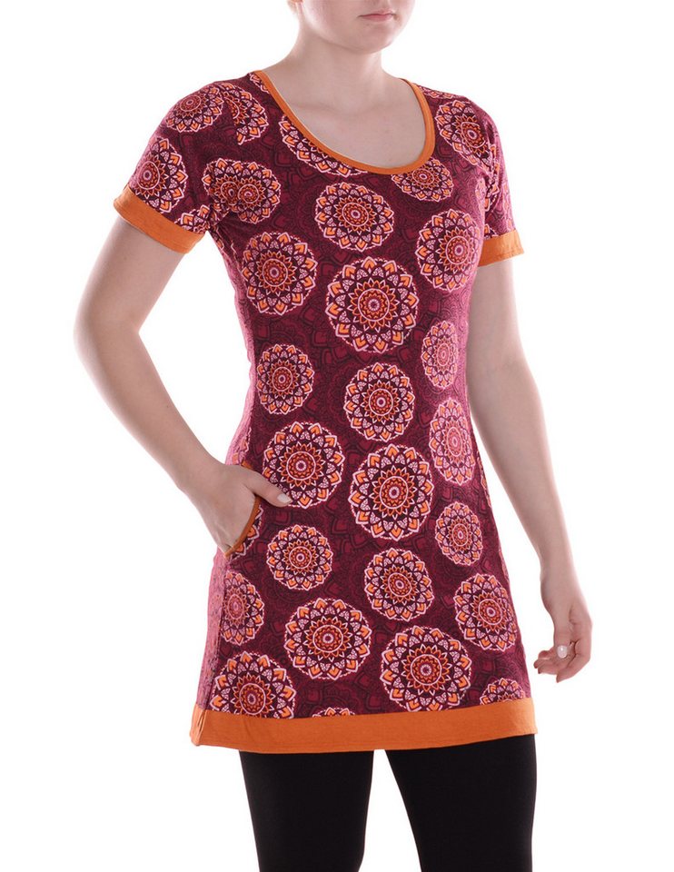 Vishes Minikleid Damen Mini-Kleid Baumwolle geometrisch Pull On mit Taschen Alternative Bekleidung, Ethno, Hippie, Retro Style Vishes Minikleid Damen Mini-Kleid Baumwolle geometrisch Pull On mit Taschen Alternative Bekleidung, Ethno, Hippie, Retro Style von Vishes