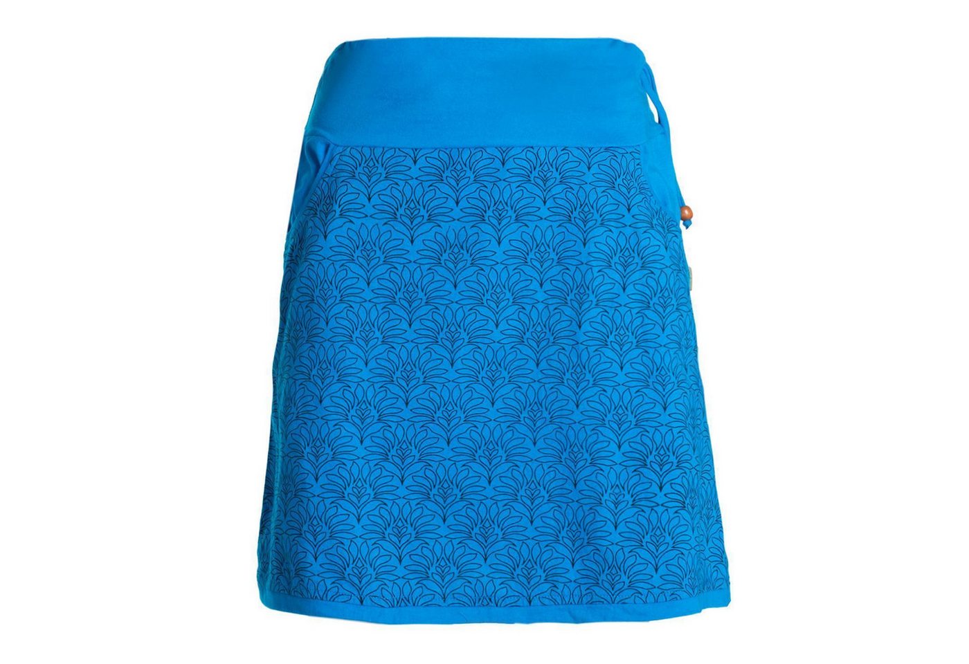 Vishes Minirock Baumwolle Blumen-Muster extra breiter Bund mit Kordel-Zug und Taschen Alternative Bekleidung, Ethno, Hippie, Retro Style von Vishes