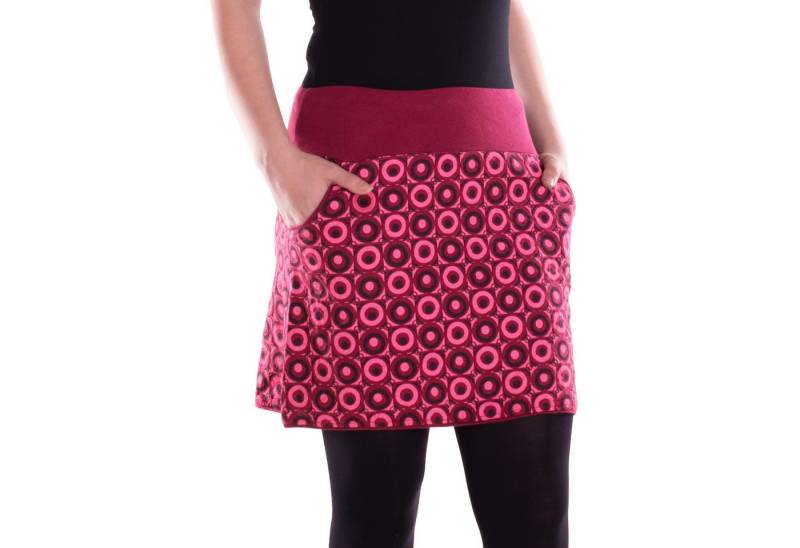 Vishes Minirock Damen Mini-Rock Baumwolle Kreise-Druck elastischer Bund mit Taschen Alternative Bekleidung, Ethno, Hippie, Retro Style Vishes Minirock Damen Mini-Rock Baumwolle Kreise-Druck elastischer Bund mit Taschen Alternative Bekleidung, Ethno, Hippie, Retro Style von Vishes