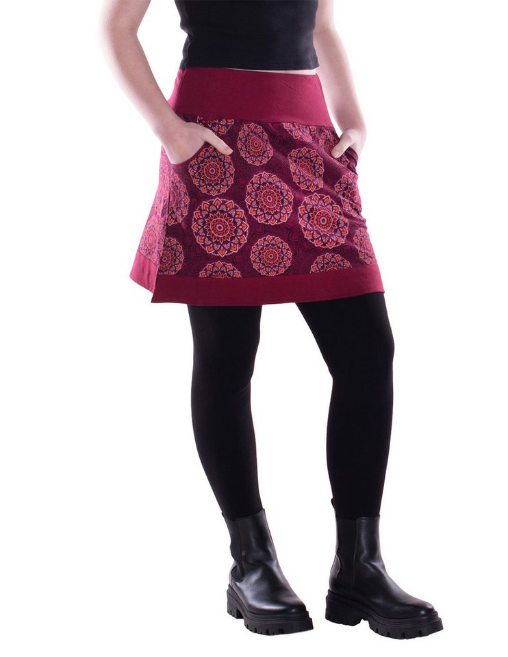 Vishes Minirock Damen Mini-Rock Baumwolle Mandala-Muster elastischer Bund mit Taschen Alternative Bekleidung, Ethno, Hippie, Retro Style Vishes Minirock Damen Mini-Rock Baumwolle Mandala-Muster elastischer Bund mit Taschen Alternative Bekleidung, Ethno, Hippie, Retro Style von Vishes