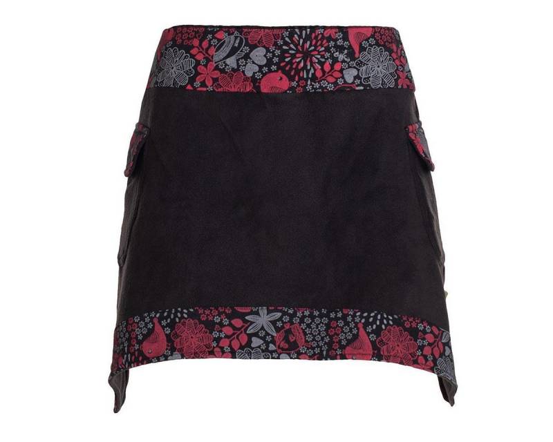 Vishes Minirock Thermorock warmer Damen Winterrock kurz Elfen Minirock aus Fleece Hippie, Elfen, Goa Style von Vishes