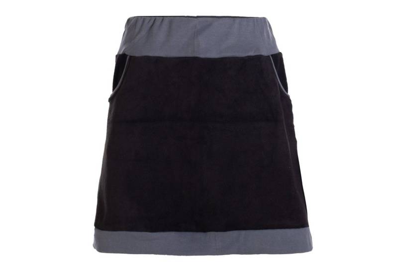 Vishes Minirock Thermorock warmer Damen Winterrock kurz Minirock aus ECO-Fleece Hippie, Retro Style von Vishes