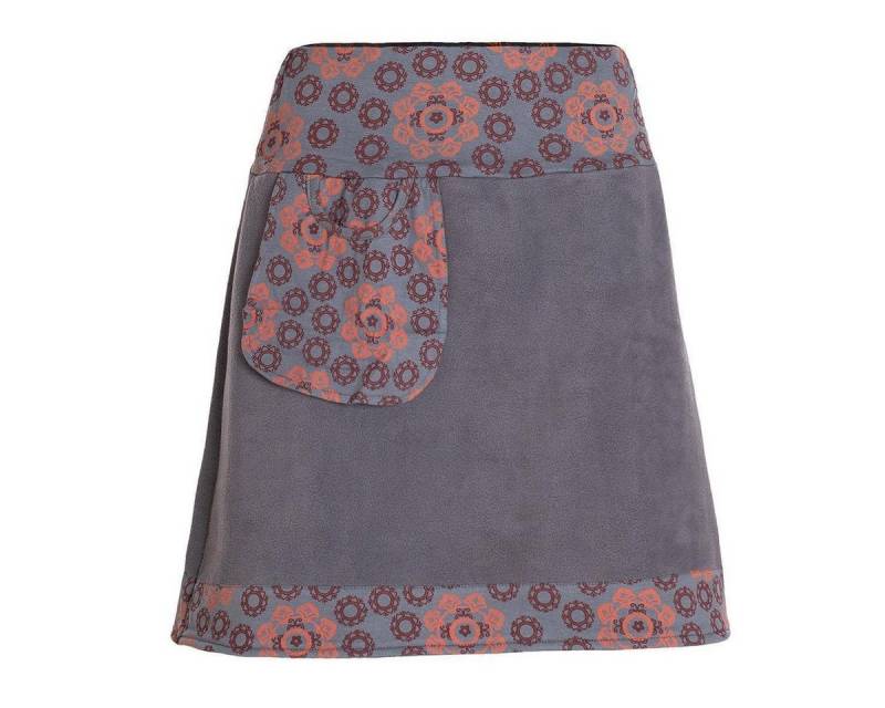Vishes Minirock Thermorock warmer Side-Bag Damen Winterrock kurz Fleece Hippie, Goa, Retro Style von Vishes