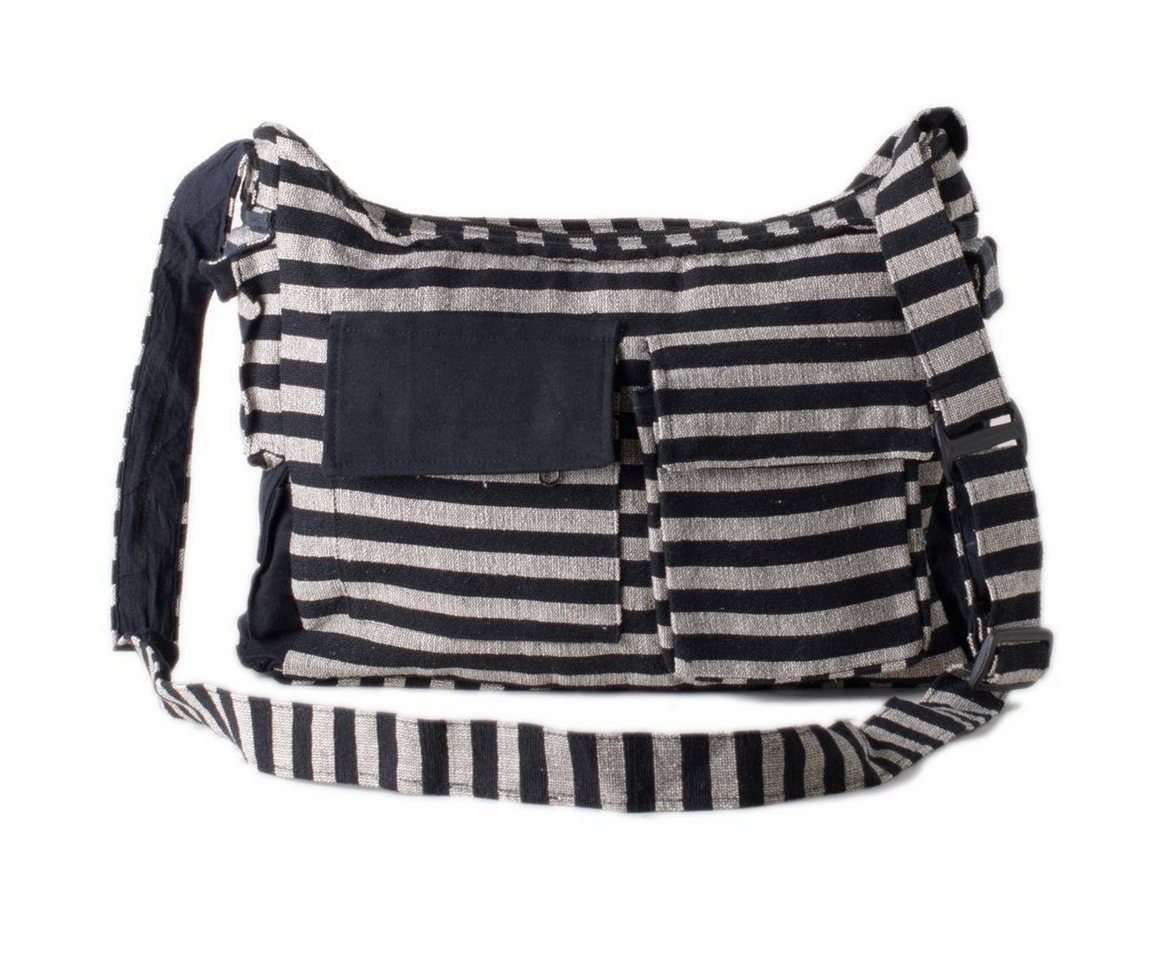 Vishes Schultertasche Gestreifte Umhängetasche aus Baumwolle, Hippie, Yogi, Ethno Style Vishes Schultertasche Gestreifte Umhängetasche aus Baumwolle, Hippie, Yogi, Ethno Style von Vishes