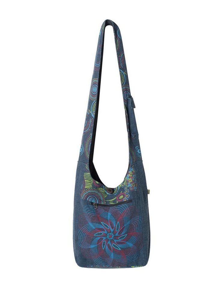 Vishes Shopper Umhängetasche Beuteltasche Yogi Baumwolle Mandala, Hippie, Ethno, Festival Tasche von Vishes