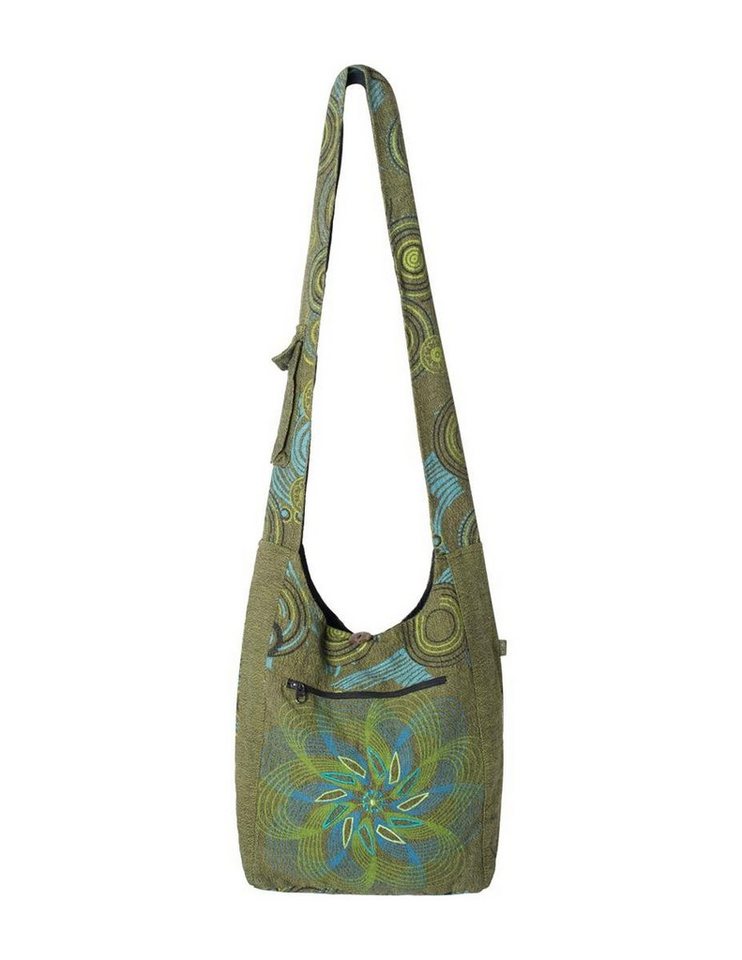 Vishes Shopper Umhängetasche Beuteltasche Yogi Baumwolle Mandala, Hippie, Ethno, Festival Tasche von Vishes