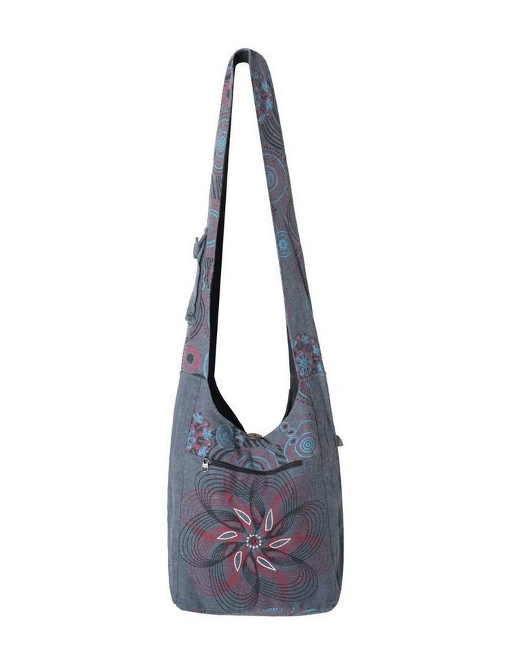 Vishes Shopper Umhängetasche Beuteltasche Yogi Baumwolle Mandala, Hippie, Ethno, Festival Tasche von Vishes