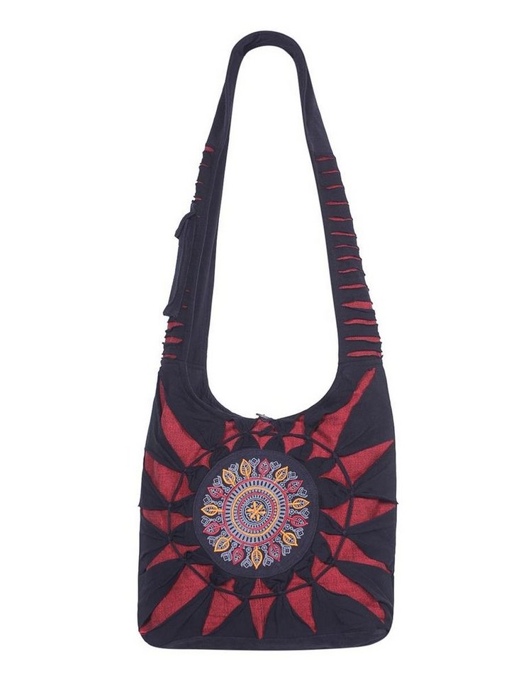 Vishes Shopper Umhängetasche Beuteltasche Yogi Baumwolle Mandala, Hippie, Ethno, Festival Tasche von Vishes