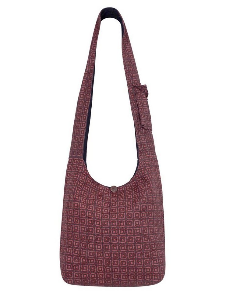 Vishes Shopper Umhängetasche Schultertasche Mosaik Motiv, Ethno, Hippie, Yogitasche von Vishes