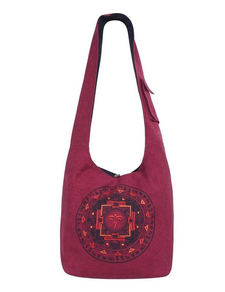 Vishes Shopper Vishes Damen Umhängetasche Stoff Beuteltasche Schulter Taschen Yogi, Hippie, Ethno, Festival Tasche von Vishes