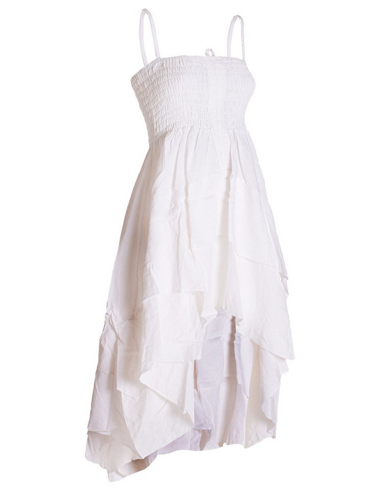 Vishes Sommerkleid 2in1 Kleid-Rock Damen Sommer-Kleid Spagetti-Träger Hippie-Rock Elfen, Casual Style von Vishes