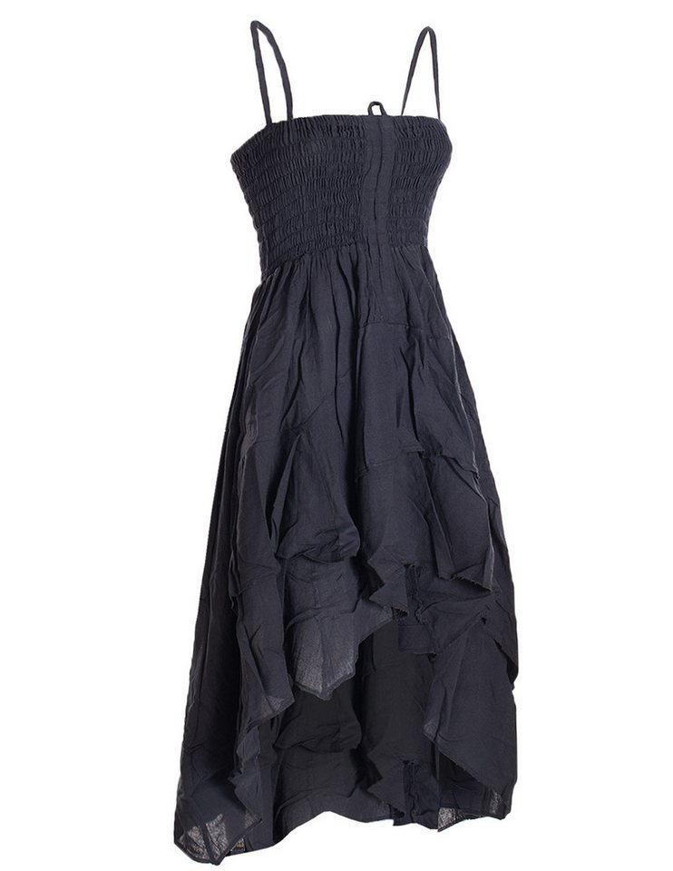 Vishes Sommerkleid 2in1 Kleid-Rock Damen Sommer-Kleid Spagetti-Träger Hippie-Rock Elfen, Casual Style von Vishes