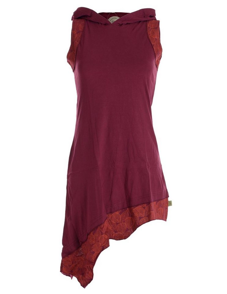 Vishes Sommerkleid Asymmetrisches Elfenkleid mit Zipfelkapuze Hippie, Boho, Ethno Elfen Style von Vishes