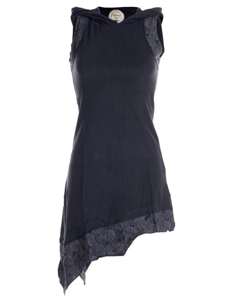 Vishes Sommerkleid Asymmetrisches Elfenkleid mit Zipfelkapuze Hippie, Boho, Ethno Elfen Style von Vishes