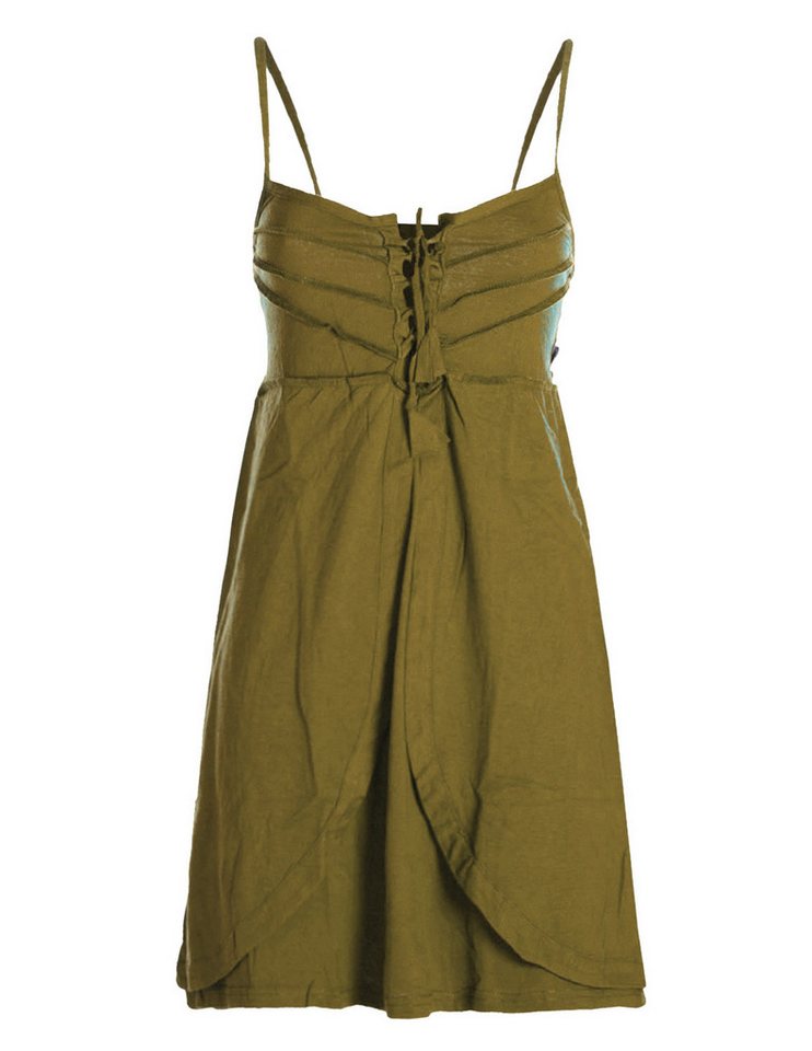 Vishes Sommerkleid Damen Babydoll-Kleid Tunika-Kleid Sommerkleid verstellbare Träger Hippie, Elfen Sytyle von Vishes