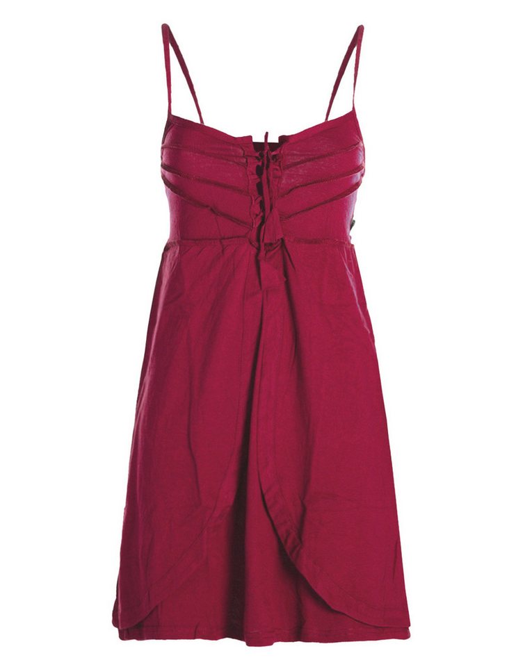 Vishes Sommerkleid Damen Babydoll-Kleid Tunika-Kleid Sommerkleid verstellbare Träger Hippie, Elfen Sytyle von Vishes