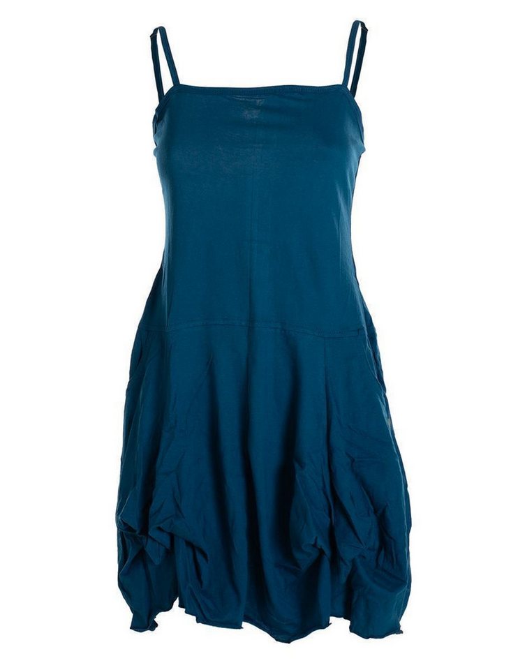 Vishes Sommerkleid Damen Ballon-Kleid Tunika-Kleid Sommerkleid verstellbare Träger Hippie, Elfen Style von Vishes