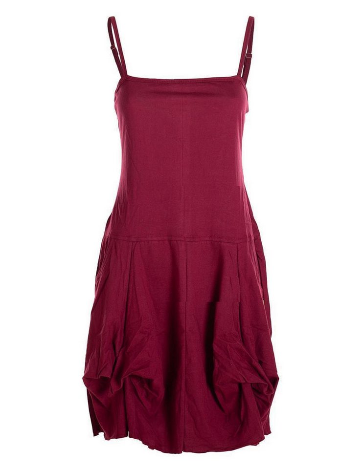 Vishes Sommerkleid Damen Ballon-Kleid Tunika-Kleid Sommerkleid verstellbare Träger Hippie, Elfen Style von Vishes