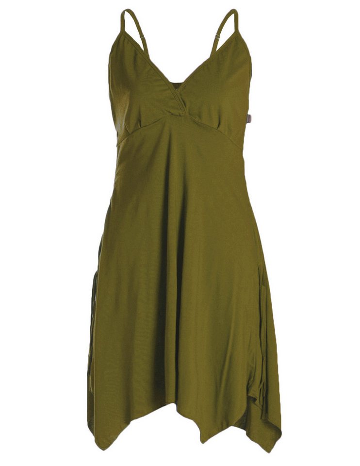 Vishes Sommerkleid Damen Bio-Baumwolle Spaghettiträger-Kleid Hippie, Ethno, Goa Style von Vishes