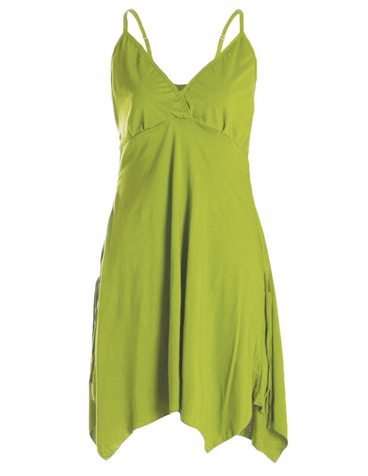 Vishes Sommerkleid Damen Bio-Baumwolle Spaghettiträger-Kleid Hippie, Ethno, Goa Style von Vishes