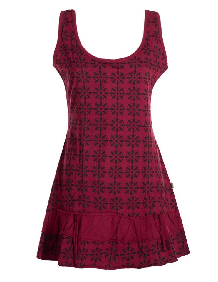 Vishes Sommerkleid Damen Lagen-Look Träger-Kleid Jersey-Tunika Sommerkleid Elfen, Ethno, Hippie Style von Vishes