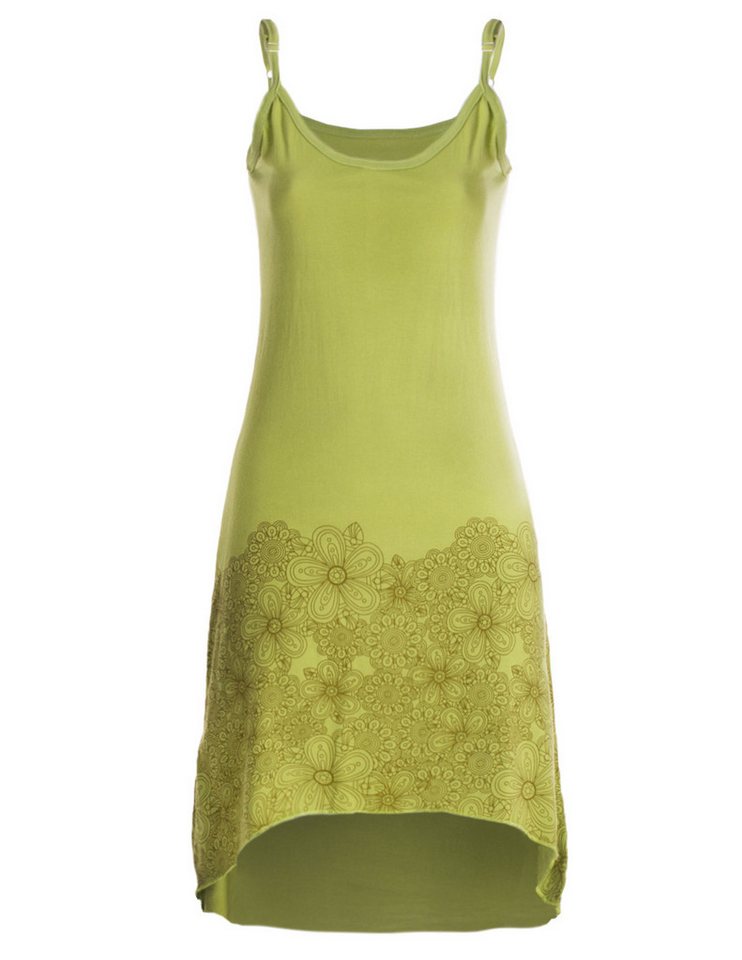 Vishes Sommerkleid Damen Sommer-Kleid High-Low Kleid Spagettiträger-Kleid Shirt-Kleid Goa, Boho, Hipiie Style von Vishes